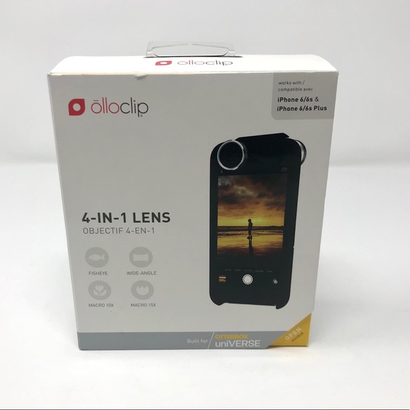OLLOCLIP 4 in 1 Lens for iphone 6/6s & 6/6s Plus - Picture 1 of 9